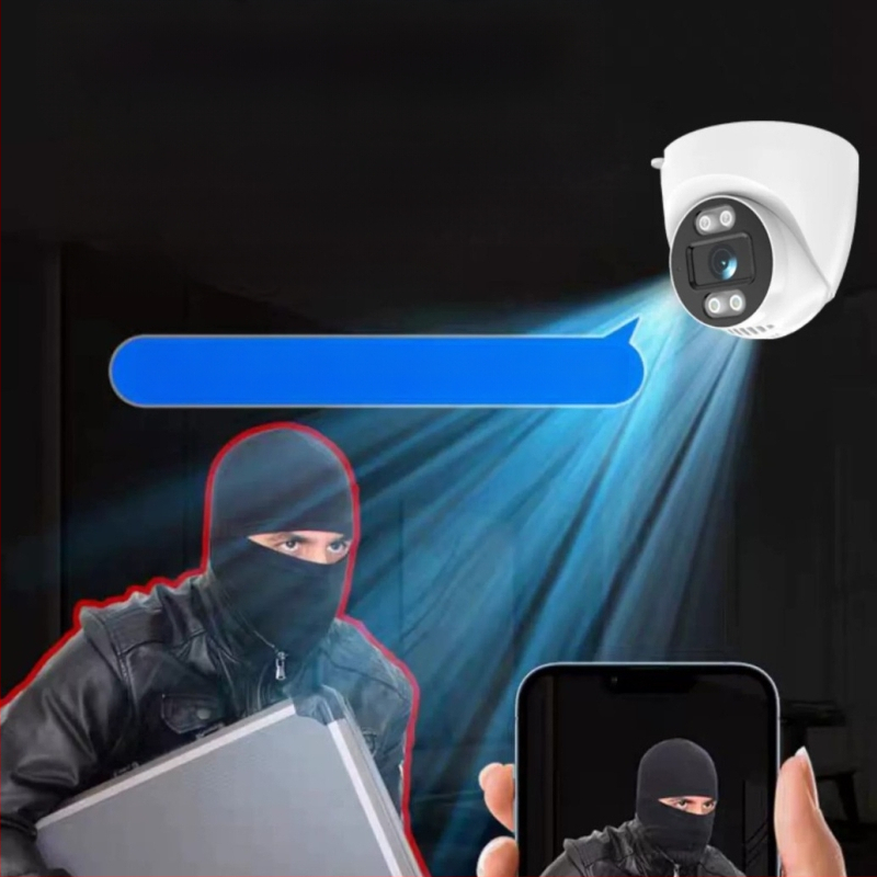 Výkonná bezdrôtová Wifi Dome kamera HD Smart Dual-Light s nahrávaním na kartu Bezdrôtová bezpečnostná kamera