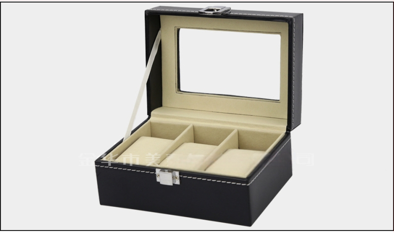 3 laikrodžių dėžutės šeimos nuotraukų laikymo dėžutė 3 moteriškų laikrodžių vitrinos PU laikrodžių dėžučių gamintojai didmeninė prekyba