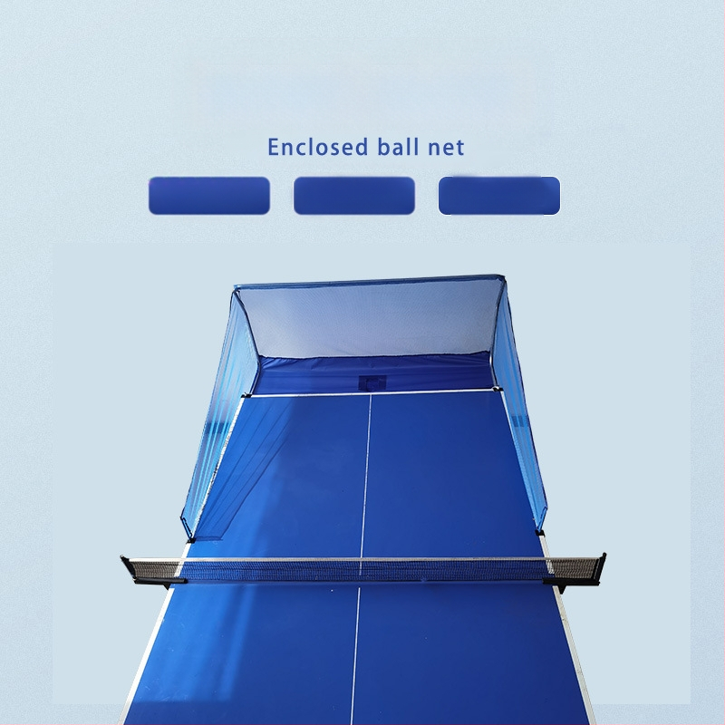 Stalo teniso kamuoliukų surinkimo tinklas, skirtas treniruotėms patalpose, blokuojantis stalo teniso kamuoliukų surinkimo tinklą, nešiojamą kamuoliukų rinkimo ir perdirbimo tinklą.