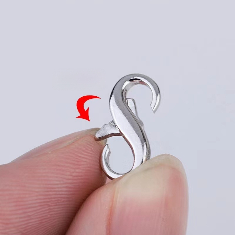 S925 hõbedast 8 pandlaga ehted pandlaga pärlkaelakee ühenduspandlaga käevõru homaari pandlaga isetegemise aksessuaaride hulgimüük