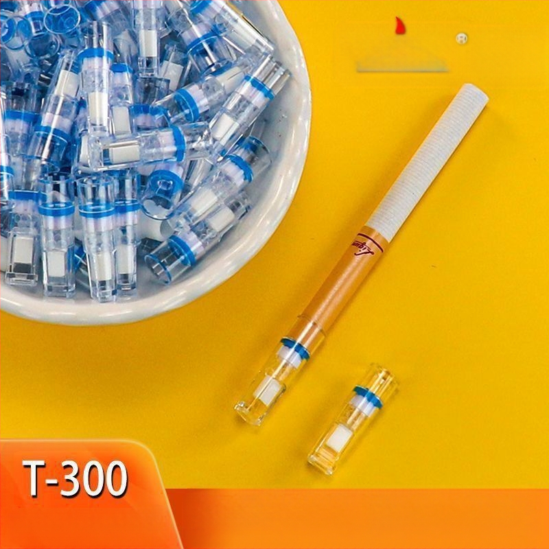 Yajue cigarešu turētājs T-300 vienreizlietojamais trīskāršais filtra cigarešu turētājs komplektā ar vidēja un smalka filtra pārveidotāju dūmu attīrīšanai un vīriešu veselības filtru.