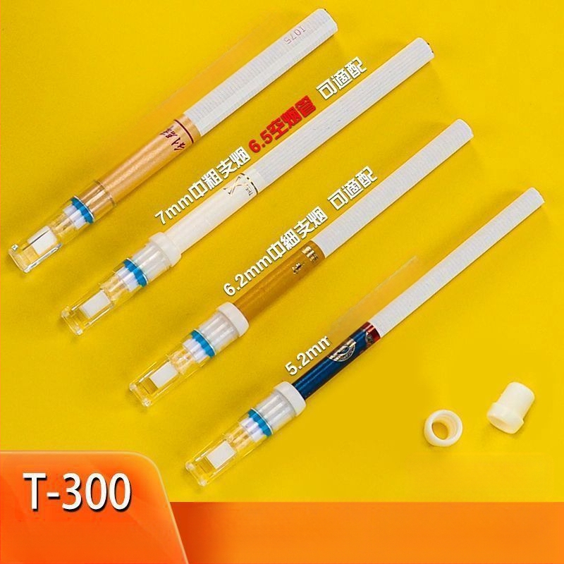 Yajue cigarešu turētājs T-300 vienreizlietojamais trīskāršais filtra cigarešu turētājs komplektā ar vidēja un smalka filtra pārveidotāju dūmu attīrīšanai un vīriešu veselības filtru.