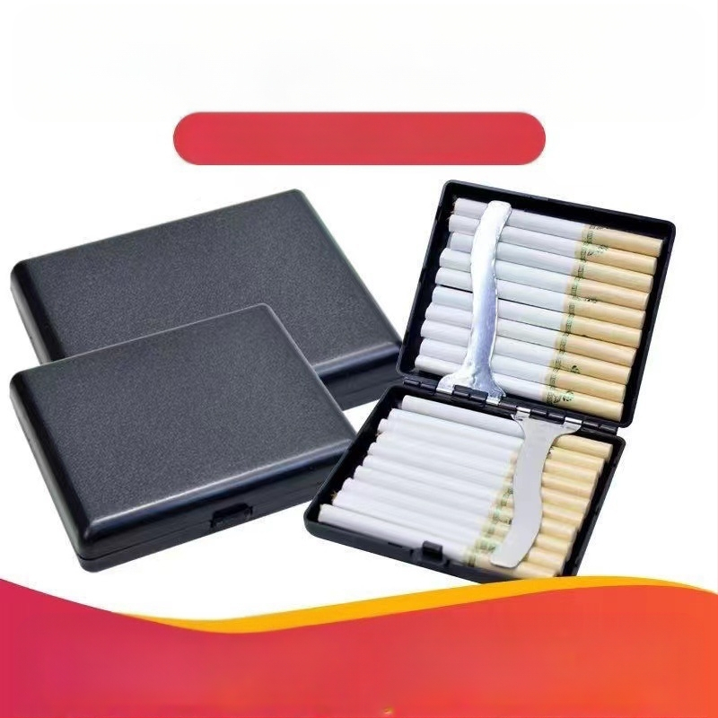 Cigarešu etvijas vairumtirdzniecība. Īpaši plāna, radoša, pārnēsājama cigarešu etvijas, 20 iepakojumu ABS materiāla personalizēta vīriešu matēta cigarešu etvijas vairumtirdzniecība.