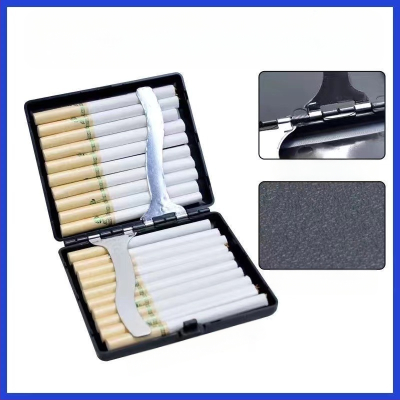 Cigarešu etvijas vairumtirdzniecība. Īpaši plāna, radoša, pārnēsājama cigarešu etvijas, 20 iepakojumu ABS materiāla personalizēta vīriešu matēta cigarešu etvijas vairumtirdzniecība.