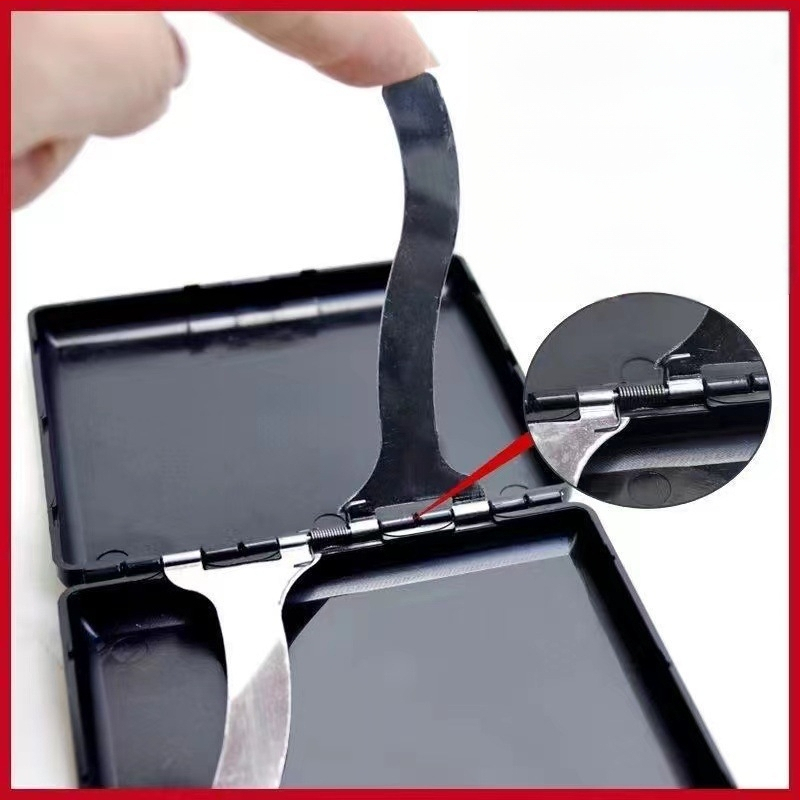 Cigarešu etvijas vairumtirdzniecība. Īpaši plāna, radoša, pārnēsājama cigarešu etvijas, 20 iepakojumu ABS materiāla personalizēta vīriešu matēta cigarešu etvijas vairumtirdzniecība.