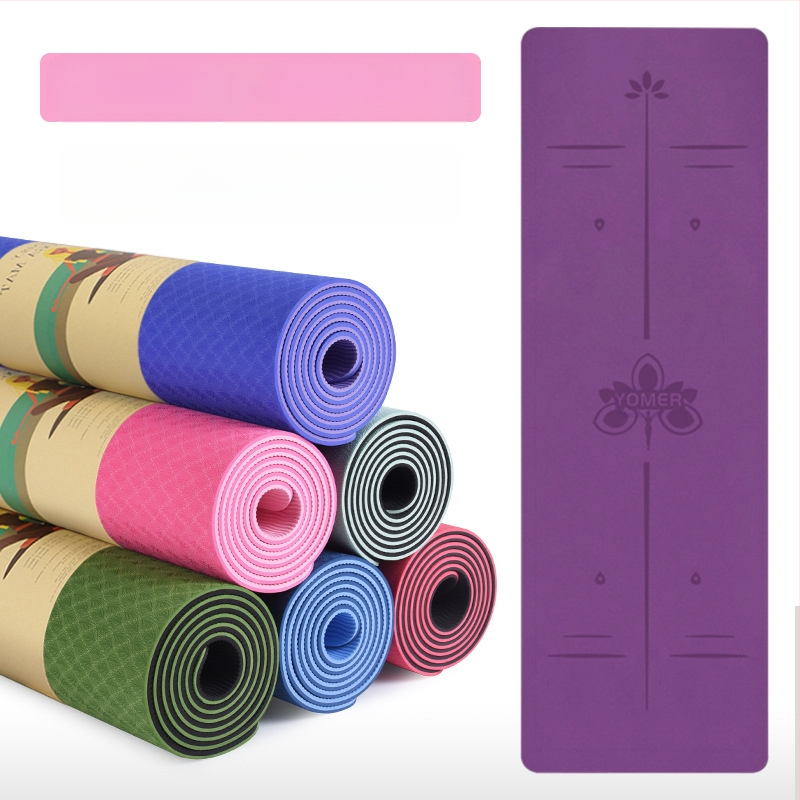 Tpe joogamatt hulgimüügitootjalt, paksendatud eriti suur spordifitnessi põrandamatt, libisemiskindel koduaeroobika, helikindel ja lööke neelav