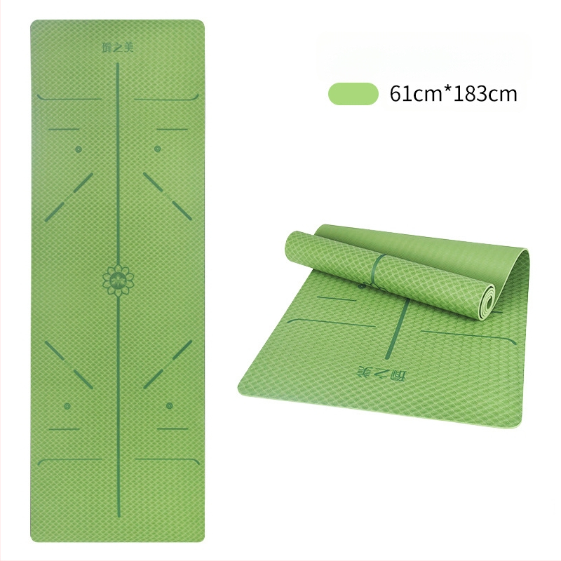 Tpe joogamatt hulgimüügitootjalt, paksendatud eriti suur spordifitnessi põrandamatt, libisemiskindel koduaeroobika, helikindel ja lööke neelav