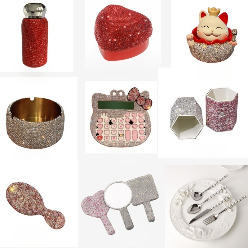 Kerge luksuslik teemantidega kaetud sigaretikarbi täispuhutav tulemasinakomplekt, 20 pakki mustast nahast, niiskuskindel, kerge luksuslik, naistele mõeldud trendikas bränd