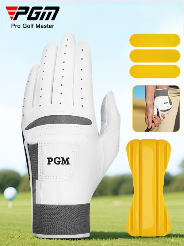 Pgm Cross-Border golf rukavice za muškarce za korekciju držanja pri zamahu, dvostruko zavojane fiksne ovčje kože, neklizajuće prozračne rukavice