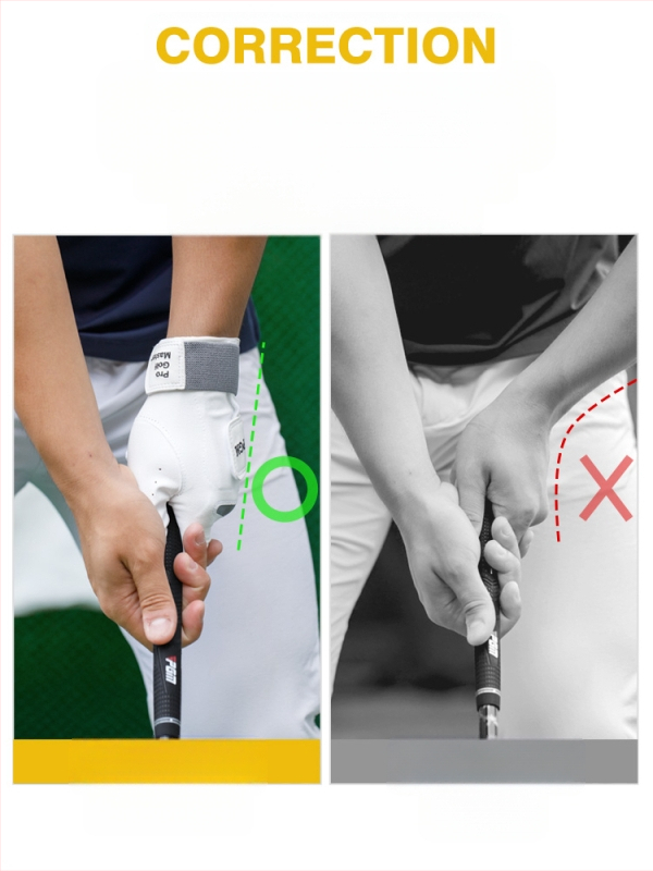 Pgm Cross-Border golf rukavice za muškarce za korekciju držanja pri zamahu, dvostruko zavojane fiksne ovčje kože, neklizajuće prozračne rukavice