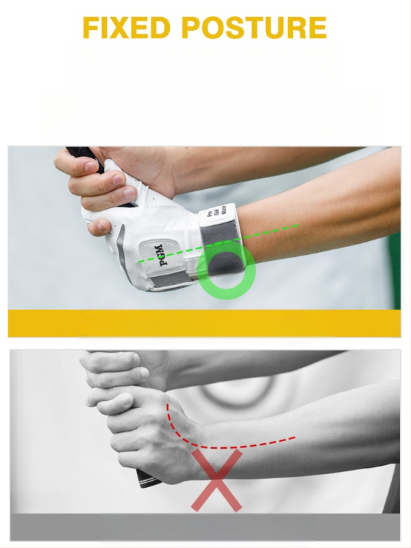 Pgm Cross-Border golf rukavice za muškarce za korekciju držanja pri zamahu, dvostruko zavojane fiksne ovčje kože, neklizajuće prozračne rukavice