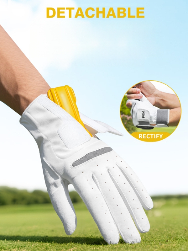 Pgm Cross-Border golf rukavice za muškarce za korekciju držanja pri zamahu, dvostruko zavojane fiksne ovčje kože, neklizajuće prozračne rukavice