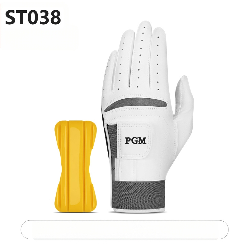 Pgm Cross-Border golf rukavice za muškarce za korekciju držanja pri zamahu, dvostruko zavojane fiksne ovčje kože, neklizajuće prozračne rukavice