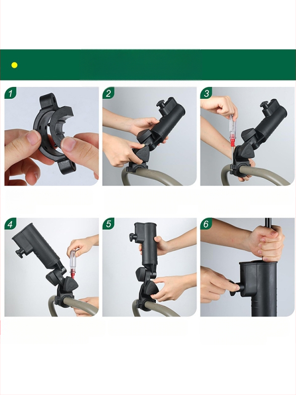 Držiak na golfový dáždnik, čierny plastový držiak na dáždnik s nastaviteľným uhlom, príslušenstvo k trubiciam na golfový dáždnik