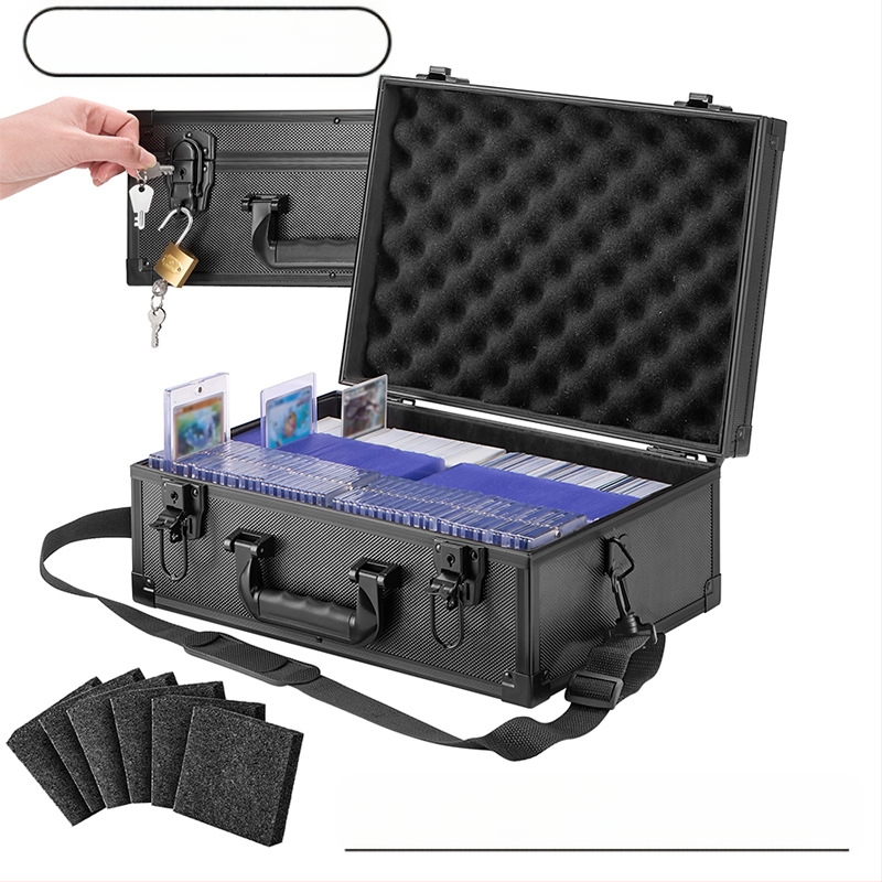 Hinnangukaartide hoiukarp 600 tükile 35pt kaasaskantav võlukaartide hoiukarp tähekaartide kohver ristkülikukujuline