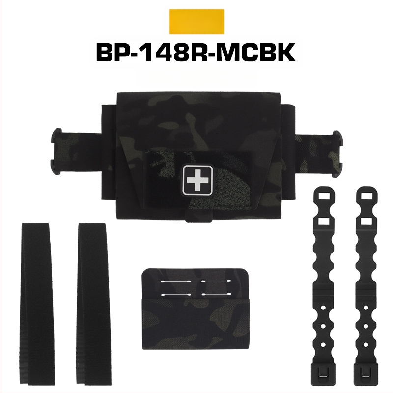 Trusă de prim ajutor Wosport, mică, ușoară și rapidă, tip camuflaj, V2 m, cu sistem montat, tip split, cu tragere orizontală și eliberare rapidă