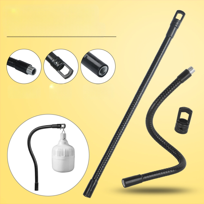 Držiak na mobilný telefón, tablet, mikrofón, husí krk, kovová hadica, univerzálny otočný M10, vonkajšie zuby, závesný krúžok na lampu