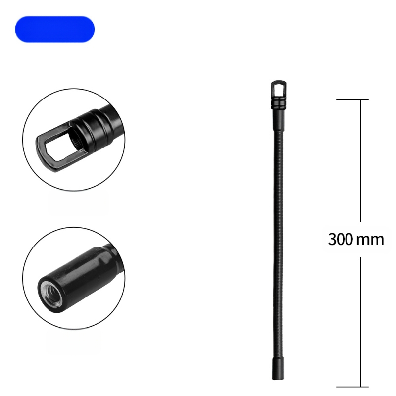 Držiak na mobilný telefón, tablet, mikrofón, husí krk, kovová hadica, univerzálny otočný M10, vonkajšie zuby, závesný krúžok na lampu