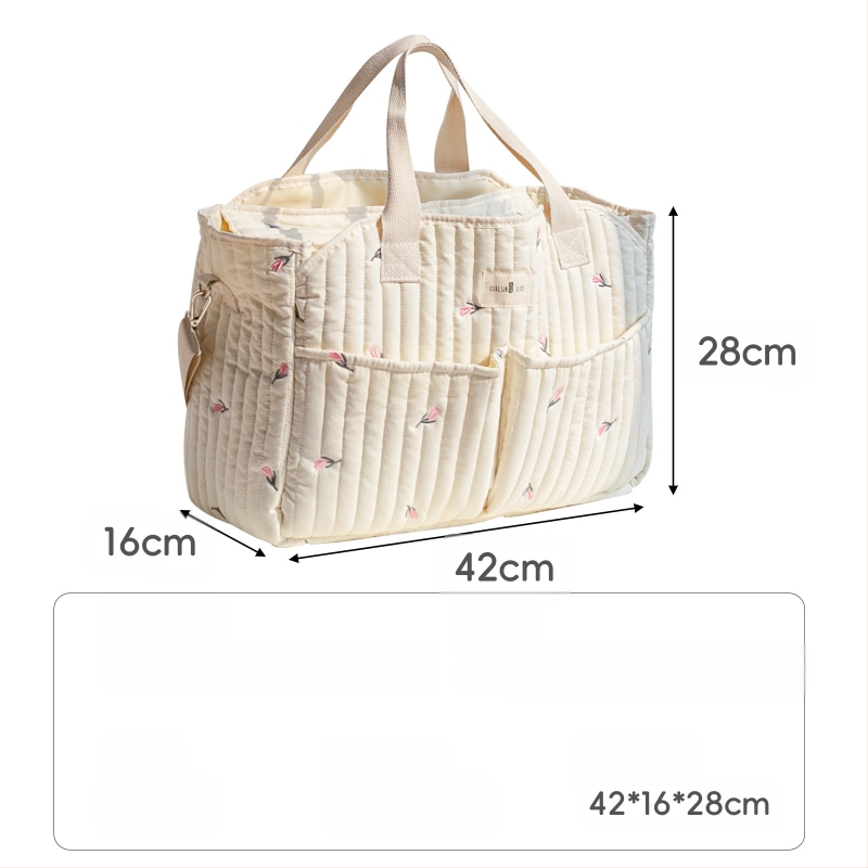 Нова чанта за мама в стил Ins, голям капацитет, бебешка чанта за излети, чанта за съхранение на пелени, многофункционална, през рамо