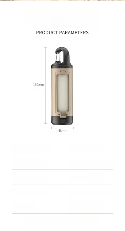 Õues telgivalgusti USB-laetav kokkupandav telgivalgusti Kaasaskantav telgivalgusti Hädaolukorra taskulamp Meeleoluvalgus