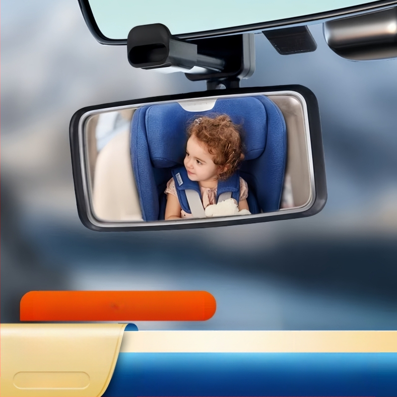 Automašīnas atpakaļskata spogulis, salona atstarotājs, liels redzes lauks, augstas izšķirtspējas platleņķa izliekts spogulis, bērnu novērošanas spogulis, regulējams