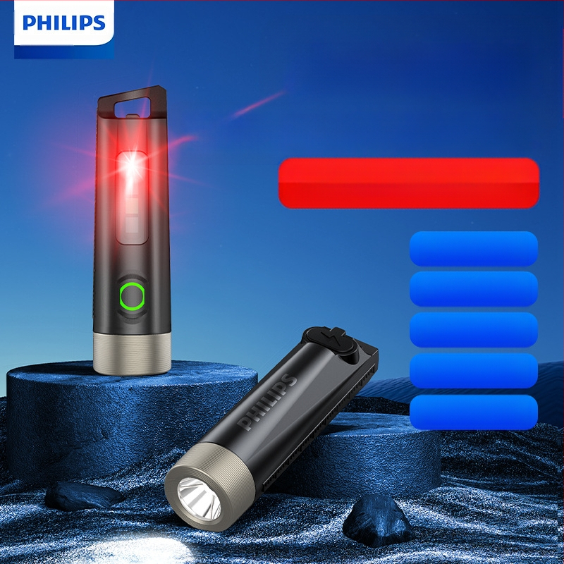 Philips Strong Light Flashlight Multi-Mode Mini Flashlight Nabíjateľná kompaktná prenosná domáca vonkajšia prenosná