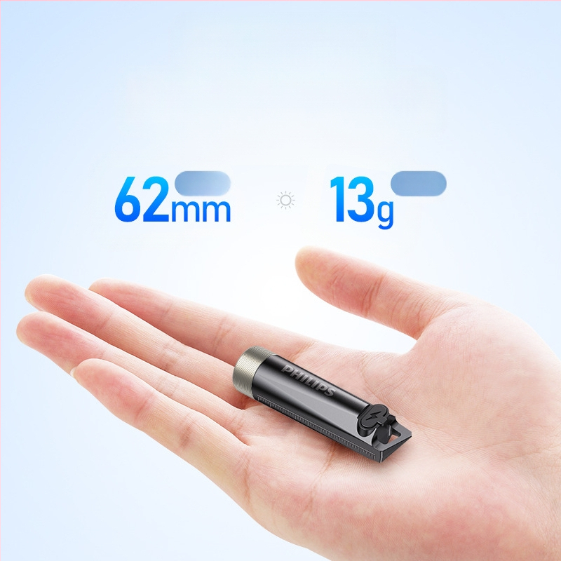 Philips Strong Light Flashlight Multi-Mode Mini Flashlight Nabíjateľná kompaktná prenosná domáca vonkajšia prenosná