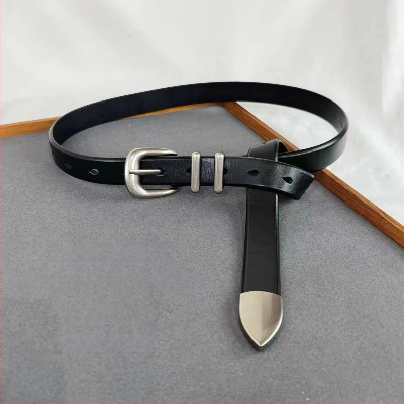 Vyriškas pirmojo sluoksnio diržas iš grynos karvės odos, aukštos kokybės, natūralios odos diržas, paprasta sidabrinė sagtis, madingas, stilingas, unisex kelnių diržas