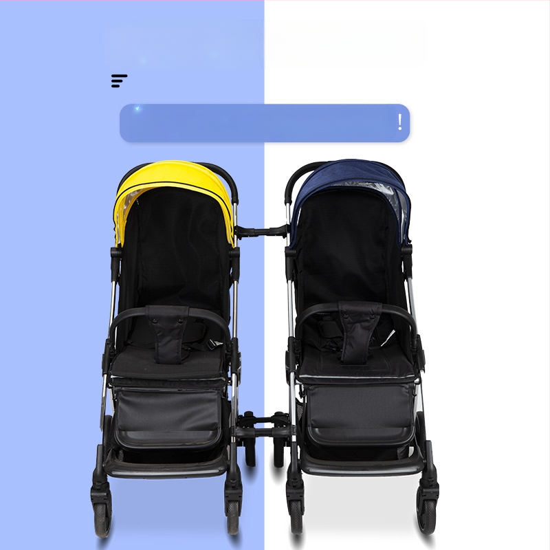 Σύνδεση διπλού καροτσιού για δίδυμα, τρίδυμα, τετράδυμα, γενικής χρήσης, χονδρική