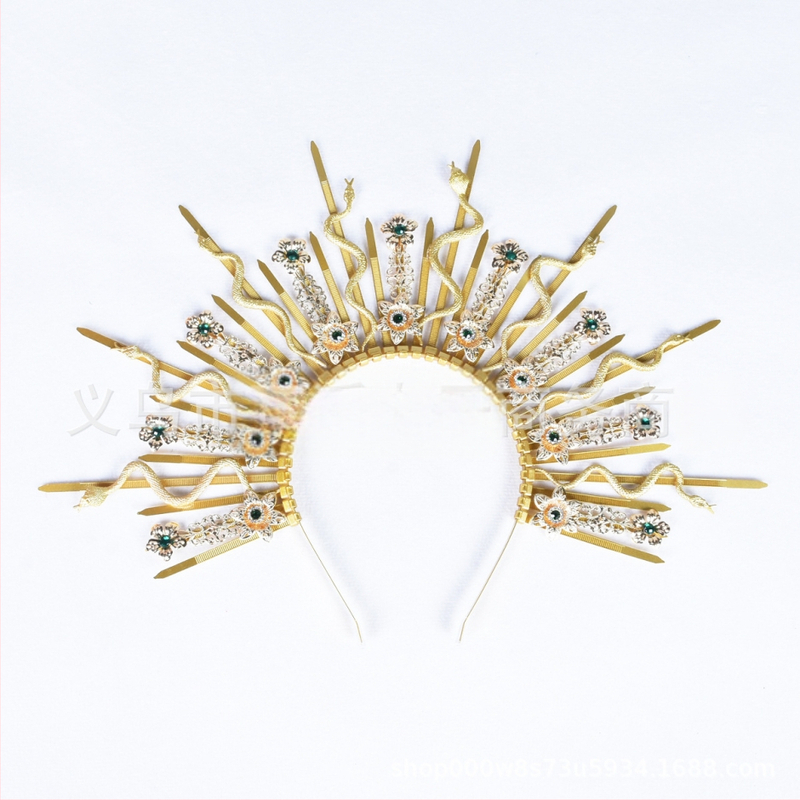 Amazon Medusa müüdi mao peapael neitsi halo peakate halloweeni karnevaliballi dekoratiivsed juukseaksessuaarid