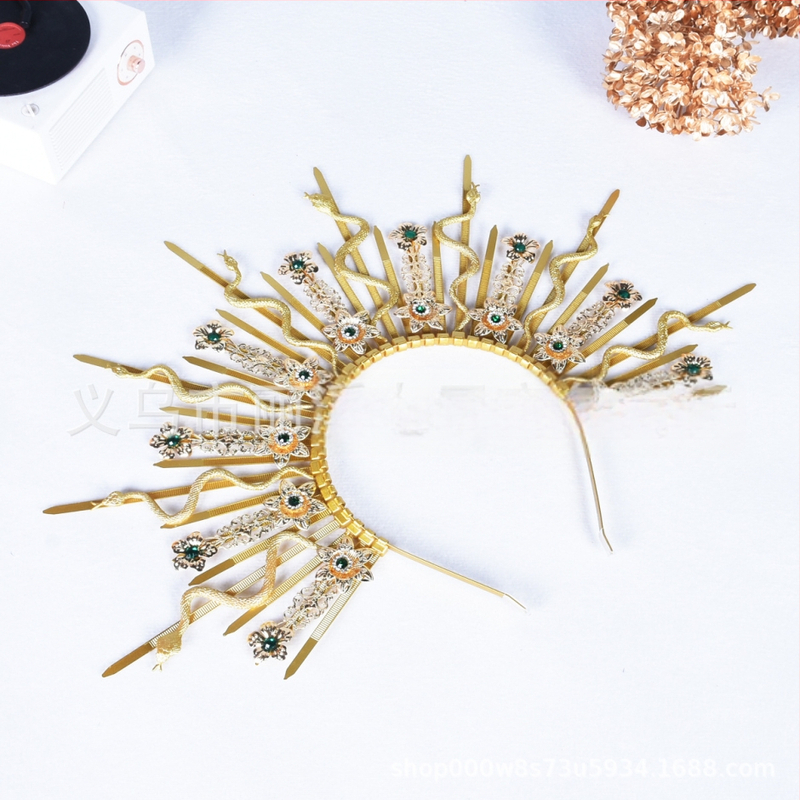 Amazon Medusa müüdi mao peapael neitsi halo peakate halloweeni karnevaliballi dekoratiivsed juukseaksessuaarid