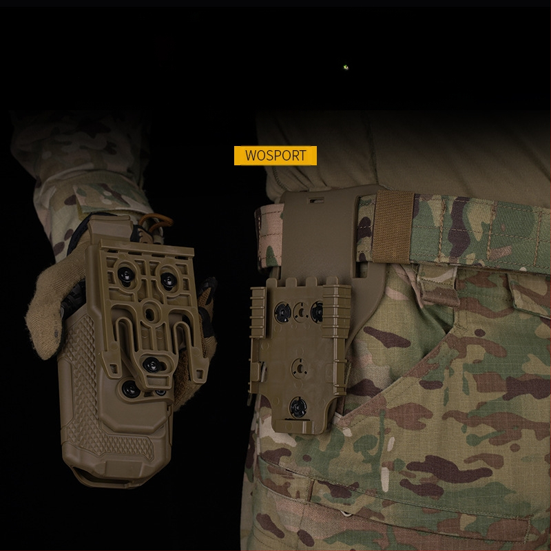 WOSPORT taktikaline universaalne püstol nailonmaterjalist kiirkinnitushülss, millel on QLS kiirkinnitussüsteem ja mis ühildub alusega