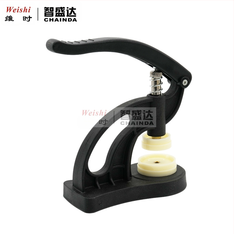 Инструмент за ремонт на часовници, ABS пластмасов преса за капак на часовник, преса за капак на часовник, 12 гумени форми