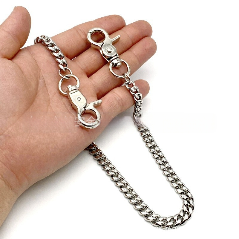 Europski i američki modni osobnost hip hop brusni lanac titan čelični lanac lokomotivski lanac hlače lanac ins vjetar ukras muški lanac veleprodaja