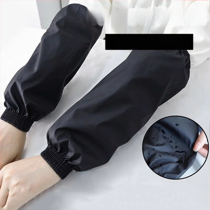 Nahkne varrukas veekindel ja õlikindel meeste ja naiste köögipuhastus PU varrukas voodriga paksendatud töökulumiskindel täiskasvanute varrukapea