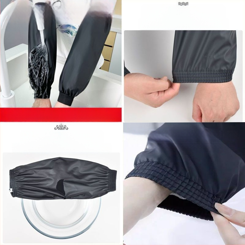 Nahkne varrukas veekindel ja õlikindel meeste ja naiste köögipuhastus PU varrukas voodriga paksendatud töökulumiskindel täiskasvanute varrukapea