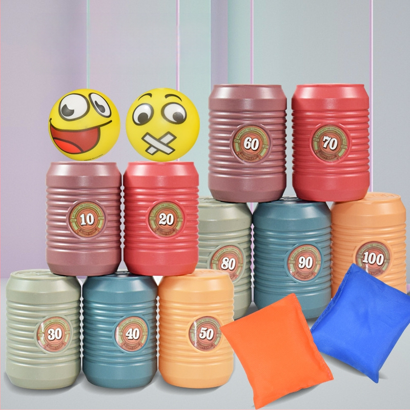 Piiriülene beebiring laste mänguasjad lapsevanema ja lapse interaktiivne viskamispurkide bowlingu pusle alusharidusring