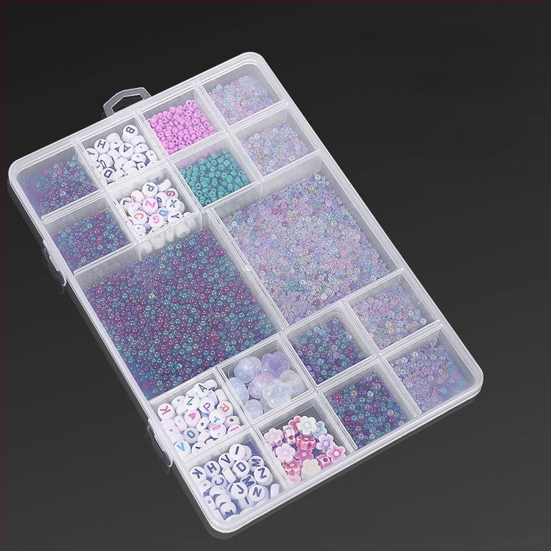 18 grotelių papuošalų aksesuarų laikymo dėžutė elektroninių dalių dėžutė techninė įranga varžtų klasifikavimo dėžutė mažų karoliukų laikymo dėžutė