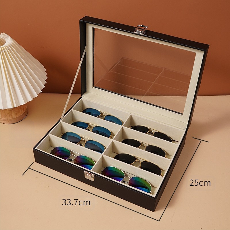 Tarpvalstybinė karšto pardavimo kelioninė daiktadėžė su 8 skyriais, akiniai nuo saulės, antikvarinė odinė dėžutė, didmeninė rankų darbo laikrodžių dėžutė