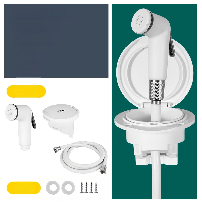 Jachtos mini dušo antgalis Vandenį taupantis slėginis dušas Modifikuotas lauko priedų ABS antgalis