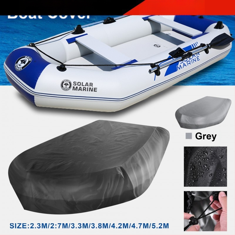 Jauns palielināts laivas pārsegs 210D Oxford auduma piepūšamās laivas ūdensnecaurlaidīgs pārsegs makšķerēšanas laivas kajaka pārsegs UV aizsardzība