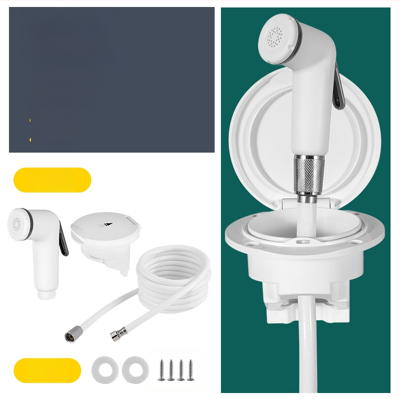 Jachtos mini dušo antgalis Vandenį taupantis slėginis dušas Modifikuotas lauko priedų ABS antgalis