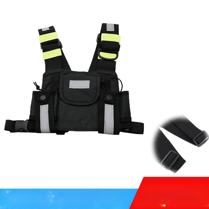 Intercomi taktikaline kott, isikupärastatud vestiga rinnakott välistingimustes kasutamiseks, CS rinnal riputatav kott, kaitsekate, multifunktsionaalne helkur