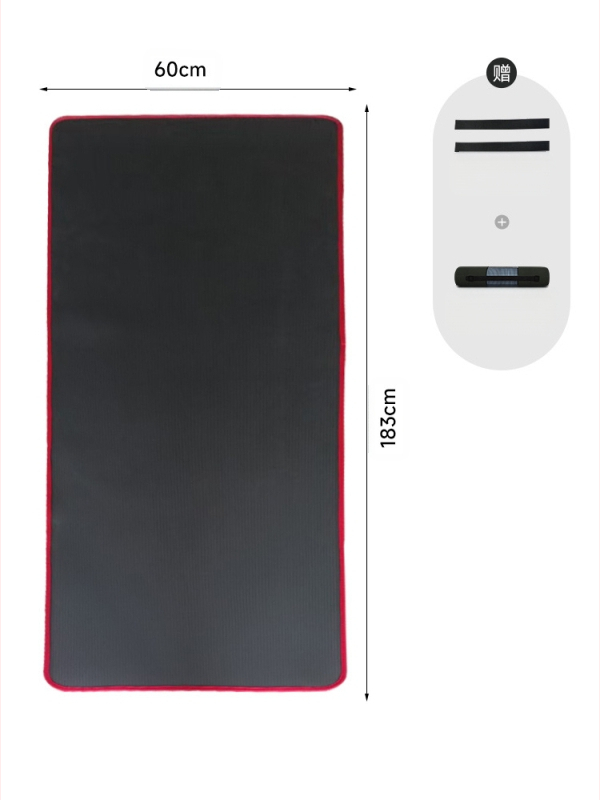 Servaga joogamatt algajatele, pikendatud ja lai, meeste ja naiste treeningmatt, paksendatud libisemiskindel spordimatt, prinditav logo