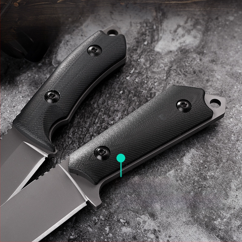 Warrior taktikaline spetsiaalne võitlusnuga, ellujäämisnuga, armee nuga, enesekaitseks mõeldud kaasaskantav nuga, matkanuga, sirge nuga tupega