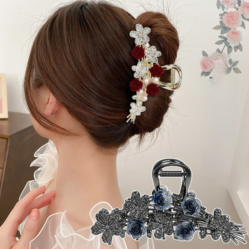 Romantilised superroosist juuksed, suured haikalakujulised klambrid, magusad ilujuuksed, mitmevärvilised, suured haarded, hulgimüügi juukseaksessuaarid