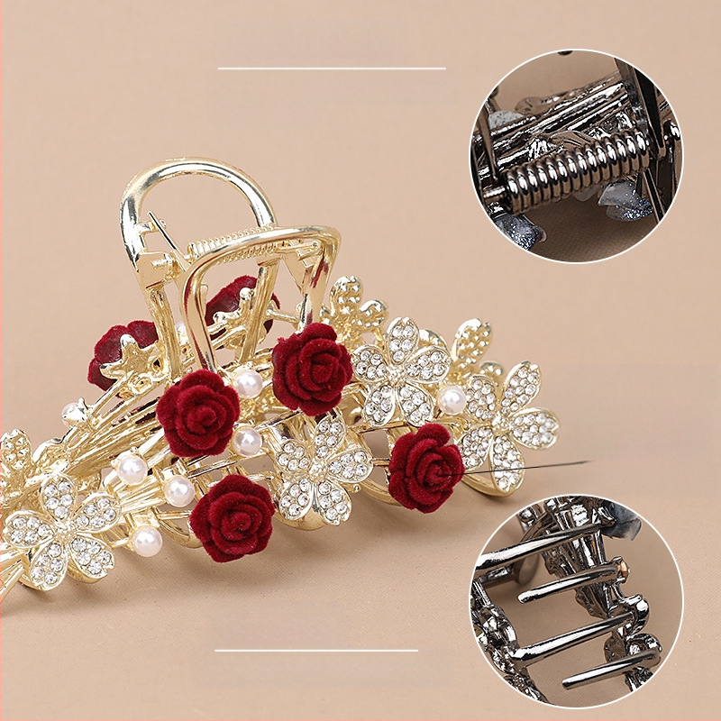 Romantilised superroosist juuksed, suured haikalakujulised klambrid, magusad ilujuuksed, mitmevärvilised, suured haarded, hulgimüügi juukseaksessuaarid