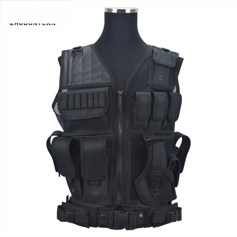 Тактическа жилетка Cross-Border Popular 047, мрежеста, дишаща, устойчива на износване, екипировка за защита при тренировки на открито