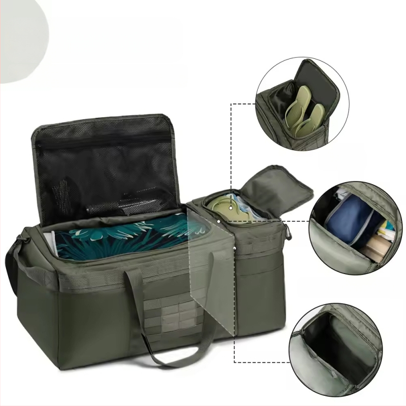 Cipőtartós utazótáska Nagy kapacitású beszállótáska Száraz és nedves elválasztású fitnesztáska Üzleti utazáshoz válltáska Utazótáska férfiaknak és nőknek