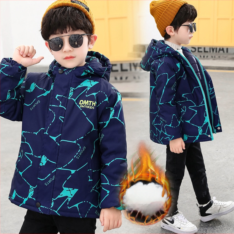 Αντιανεμικό για αγόρια, φθινοπωρινό και χειμερινό μπουφάν 2025, βαμβακερό παλτό με επένδυση, για αγόρια, 13 ετών και μεγαλύτερα παιδιά, παχύ και ζεστό